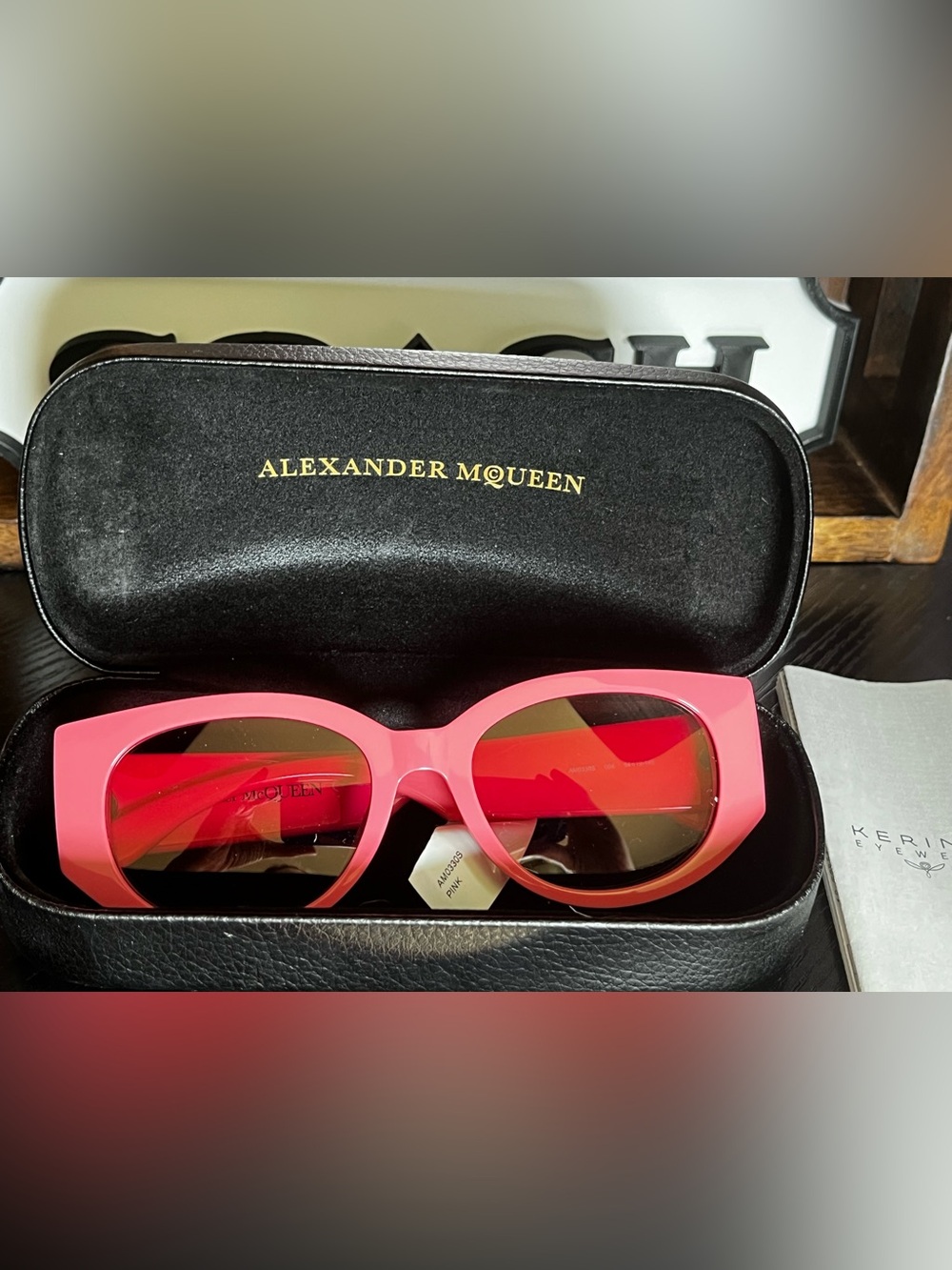 Alexander McQueen NWT Pink Sunglasses